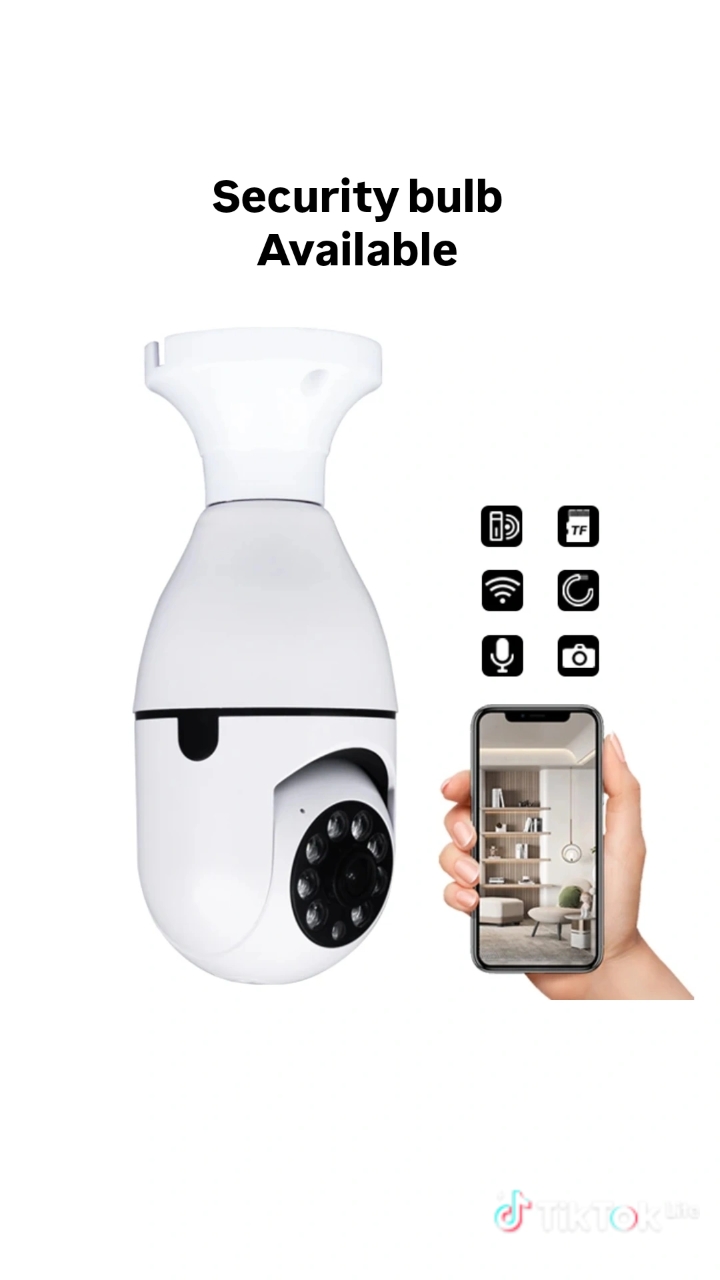 Cctv SECURITY CAMERA BULB image 1