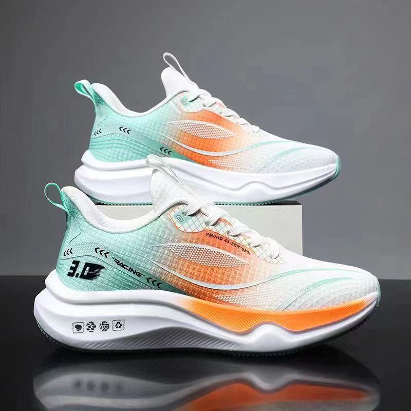 Soft Sole Spring All-match British Contrast Color Wholesale Running Shoes Teenager Trendy Shoes plus size Sports Men's Shoes image 2
