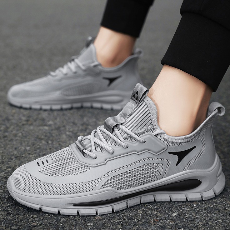 Feizhi Men's Shoes New All-match 2024 Summer Men's Work Casual Mesh Coconut Shoes Breathable Sports Running Shoes image 2