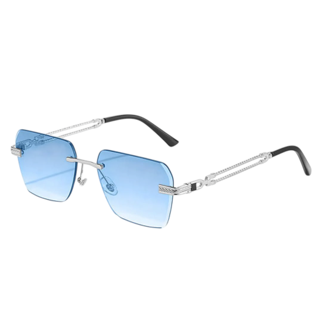 Rimless Square Gradient Sunglasses
