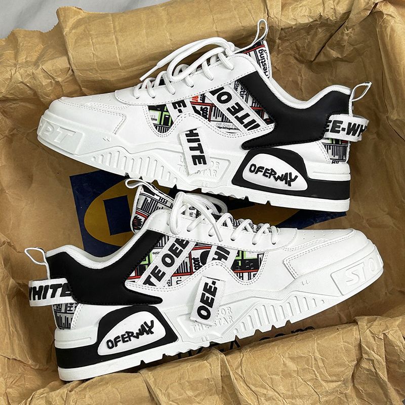 Men's Casual Shoes for Spring and Winter, Breathable 2025 New Trendy Brand Thick-Soled Sports Casual Sneakers, Niche Versatile Trendy Shoes