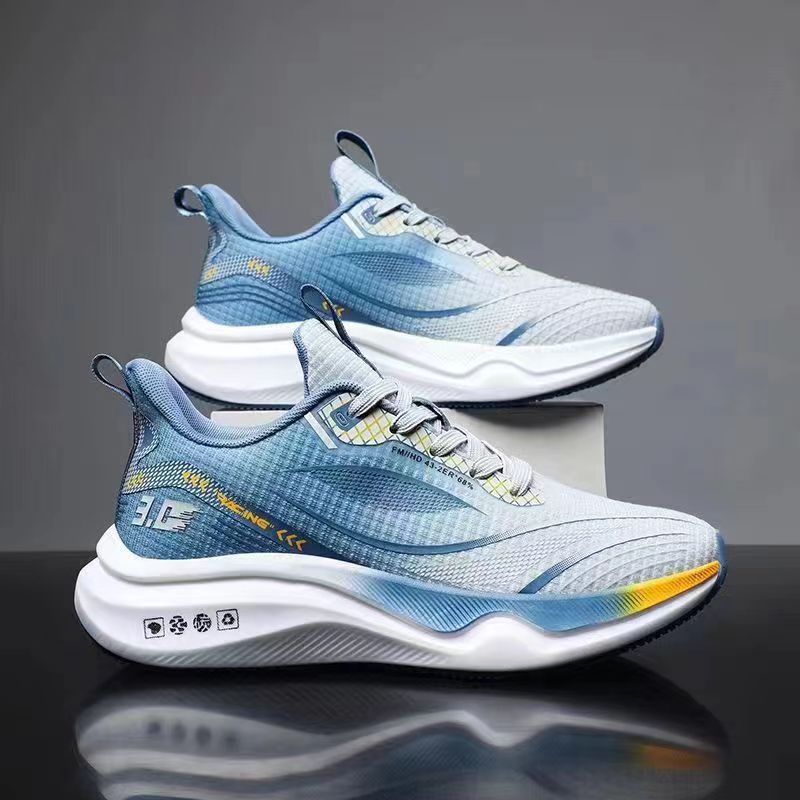 Soft Sole Spring All-match British Contrast Color Wholesale Running Shoes Teenager Trendy Shoes plus size Sports Men's Shoes