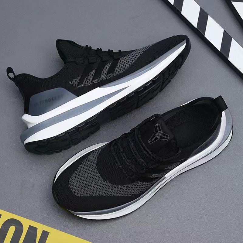 Shoes Men's 2025 Spring New Men's Sports Shoes Popular Flywoven Breathable Running Shoes Casual Men's Shoes Manufacturer Wholesale image 1