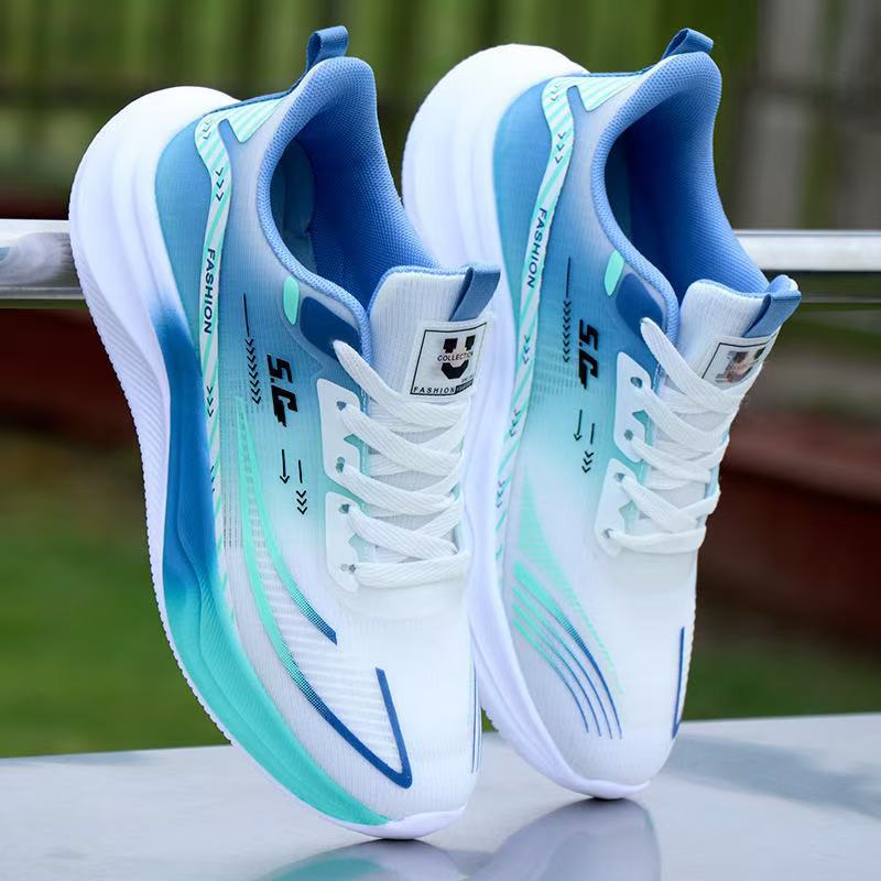 Soft-Soled Sports Shoes 2026 New Korean Style Breathable Student Shoes Ultra-Light Comfortable Running Shoes Spring and Summer Casual Men's Shoes