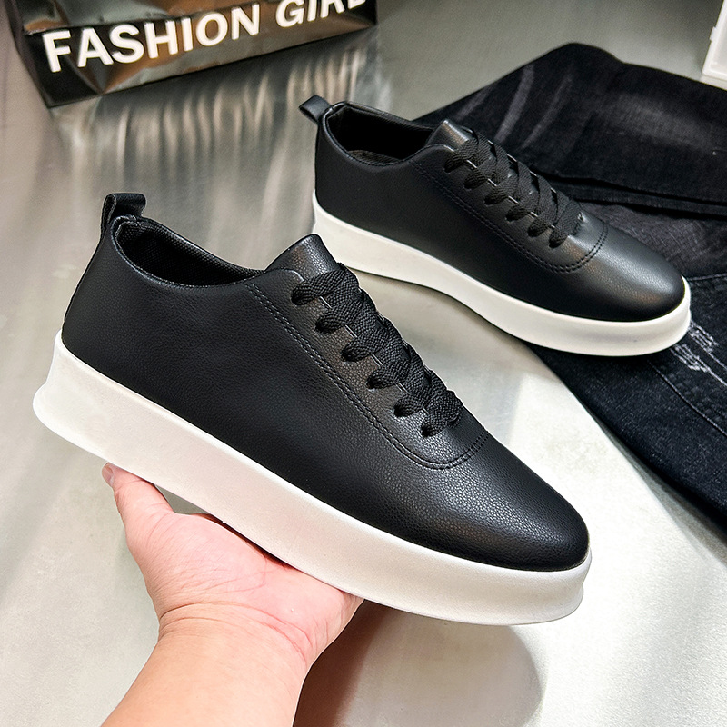 New men's shoes, all-season style, fashionable and versatile soft-soled white sneakers, dropshipping available, export style, men's sports shoes. image 1
